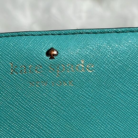 KATE SPADE Cherry Lane Stacy Bright Beryl Leather Wallet - Picture 4 of 7